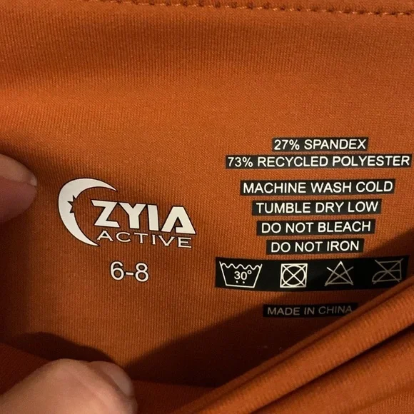 Zyia Light n Tight Joplin Stripe 7/8 Leggings Size 6-8 - Picture 5 of 5